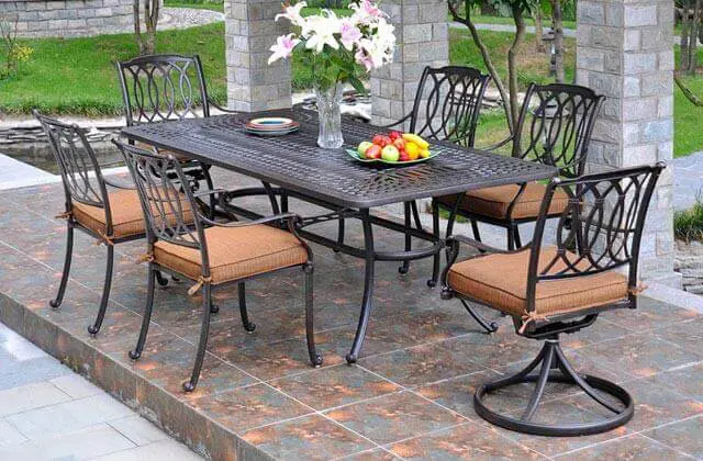 Mayfair Collection Modern Outdoor Dining Kitchen Set